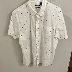 Izod Mens Button Down Short Sleeve Shirt
